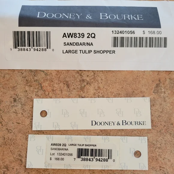 Dooney & Bourke Sandbar Large Tulip Shopper ~ Beachy ~ Coastal ~ VGUC w/tags - Picture 10 of 16